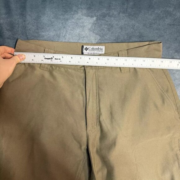 Columbia GRT Mens Pants Size 32 Cargo Hiking Trail Polyester Khaki Olive-Tan - Picture 6 of 15